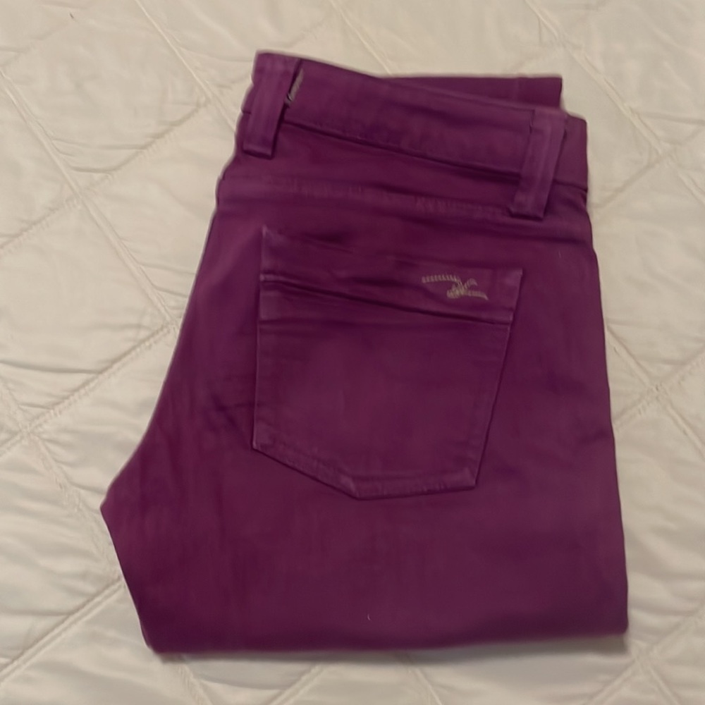 Ranahan Jeans. Purple denim. Size 27. Oprah loved this brand.